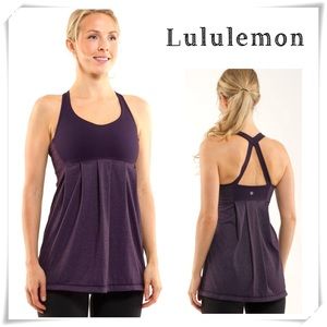 Lululemon Power Technique Tank in Black Swan Purple New with Tags Size 8